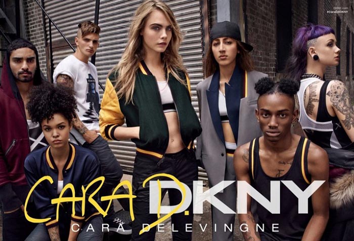 DKNY cast modellen via Instagram. Modellen gecast via Instagram schitteren naast Cara Delevingne in de DKNY campagne. Lees hier alles over.