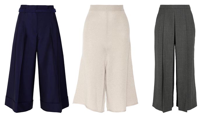 Culottes: trends fashion 2014. De wijde broek tot de enkels is terug. Alles over culottes: een broek die behoort tot één van de fashion trends 2014.