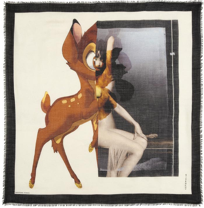 Sjaals, shawls, scarfs van Givenchy. Bambi, Rottweiler, 17 Maria print. Hippe sjaals vind je bij Givenchy. Ga voor een Bambi, Rottweiler of 17 Maria print.