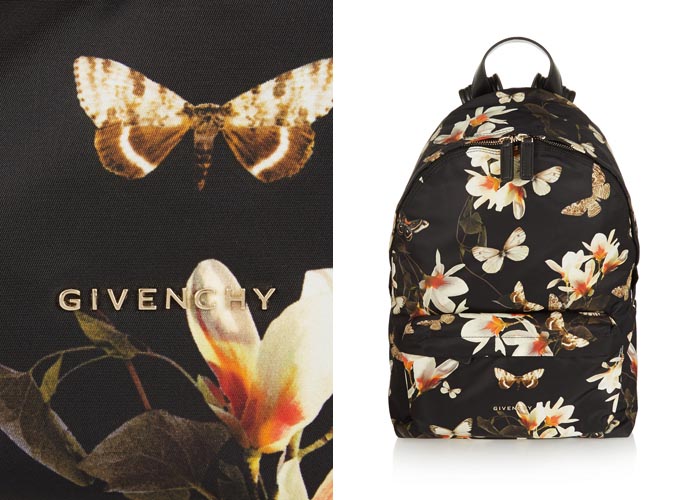 Musthave: Givenchy bloemenprint. Tassen, backpacks, jurken, tees, shirts en sandalen. Alles over de collectie van Givenchy: 2015. Bloemenprints zijn hot.
