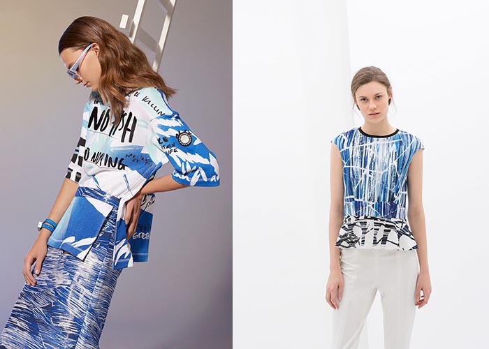 Copycat alert! Zara vs. Kenzo. Bekijk de shirts van Kenzo en Zara. Copycat alert! Erg duidelijk welk modehuis  Zara’s inspiratiebron blijkt te zijn.