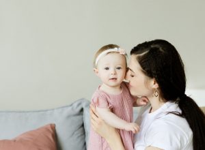 vrouw met baby